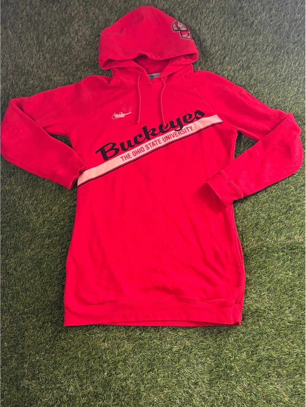 Vtg Nike Ohio State Buckeyes Red Hoodie, Women's S